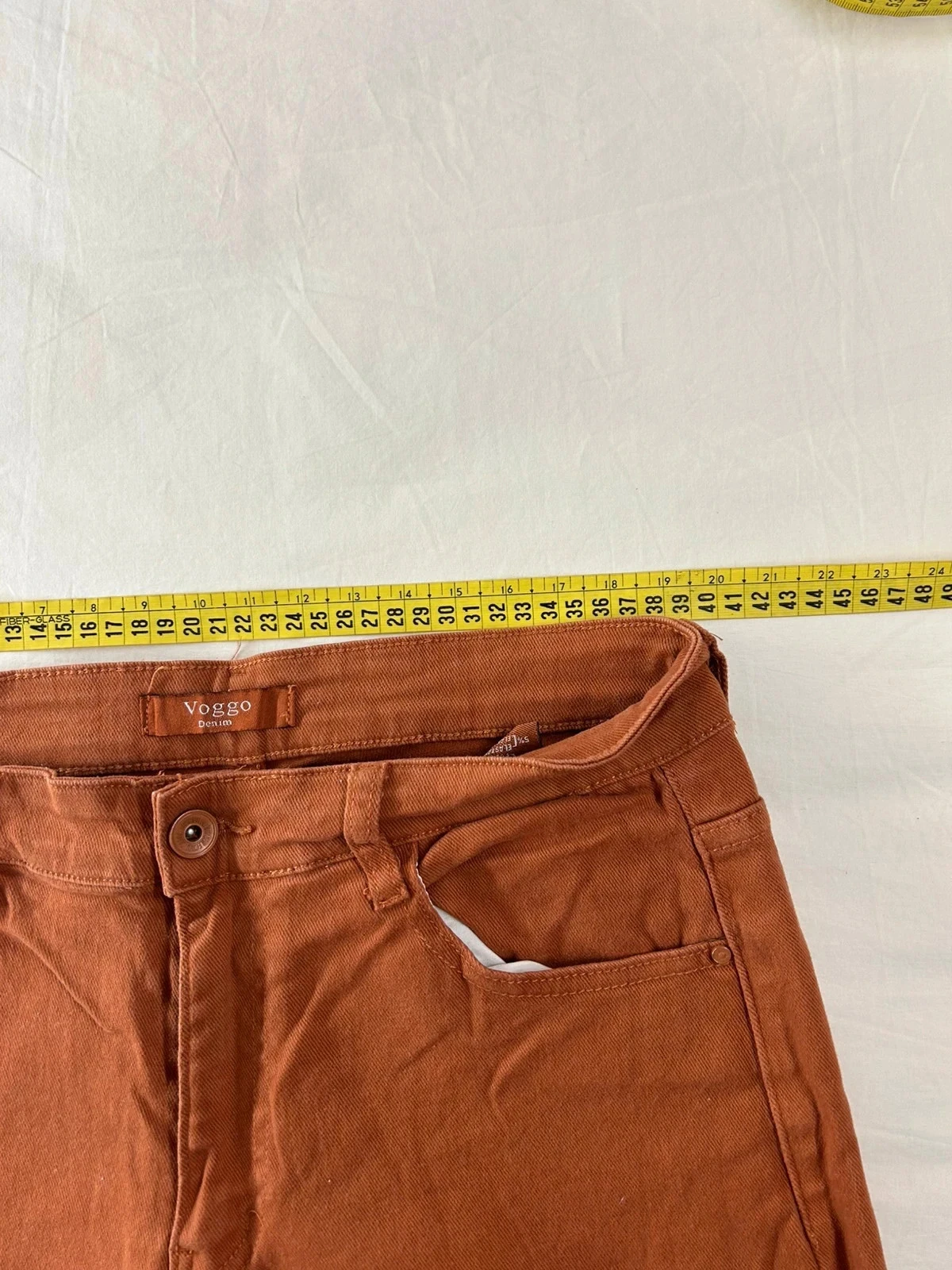 Brown orange high-waisted Voggo jeans – photo 6